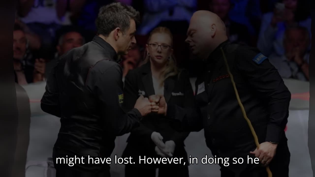 A nation desperate for integrity in public life has found it in Ronnie O’Sullivan and snooker.