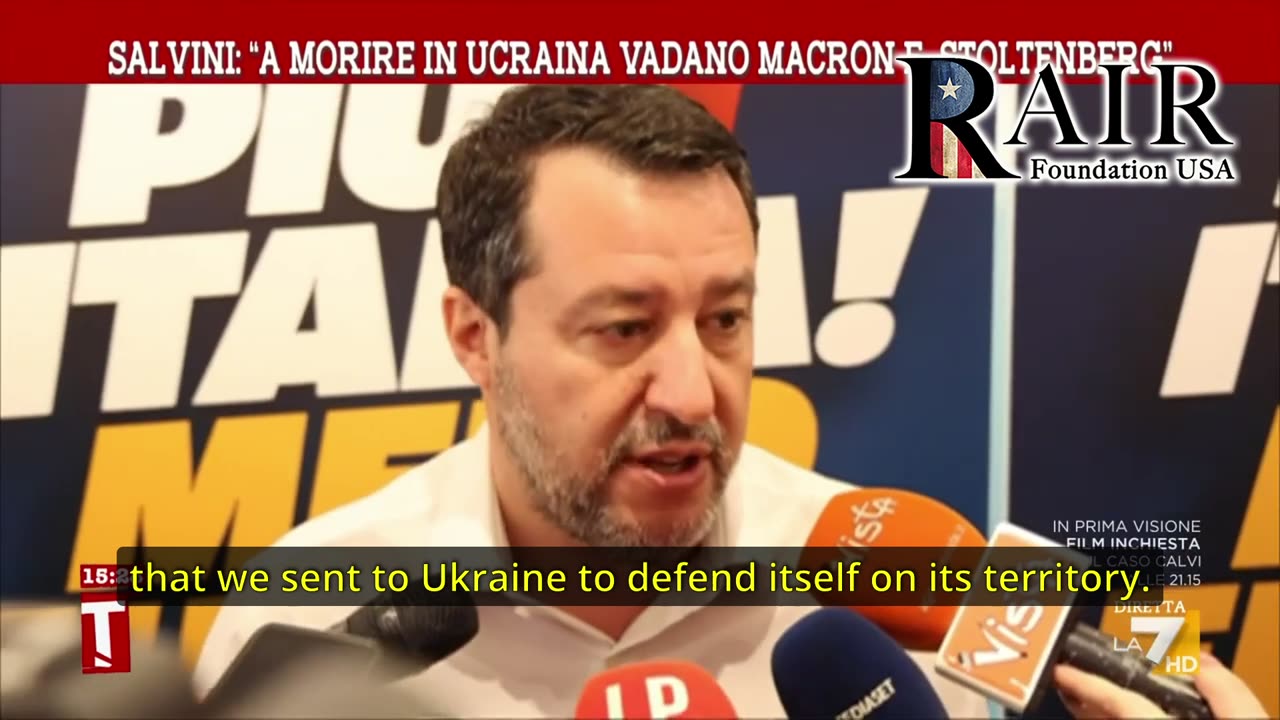 Salvini will not allow Italy to join the new world war