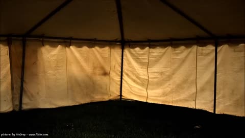 RAIN on a TENT sound therapy for study, sleep, massage and SPA relax night and day