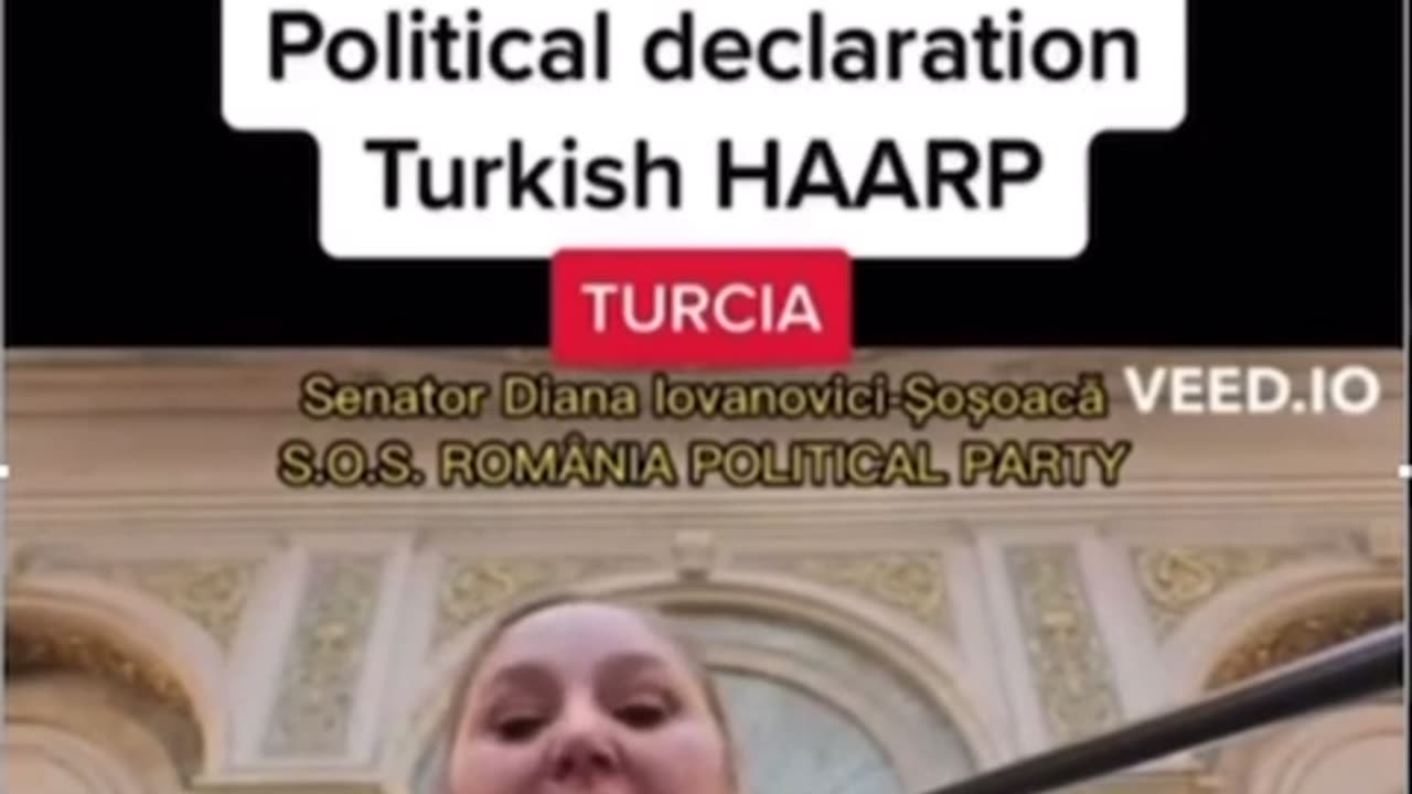 HUGE: Romanian Senator Diane Lovanovici speaking on the uses of HAARP TECHNOLOGY IN TURKEY.