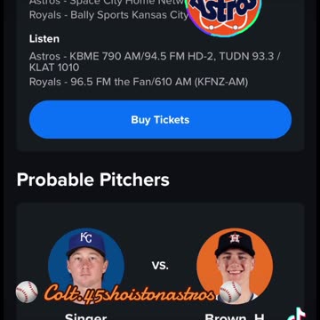 "Colt.45shoustonastros Will Be streaming Live on TikToK From the Juicebox." #astros