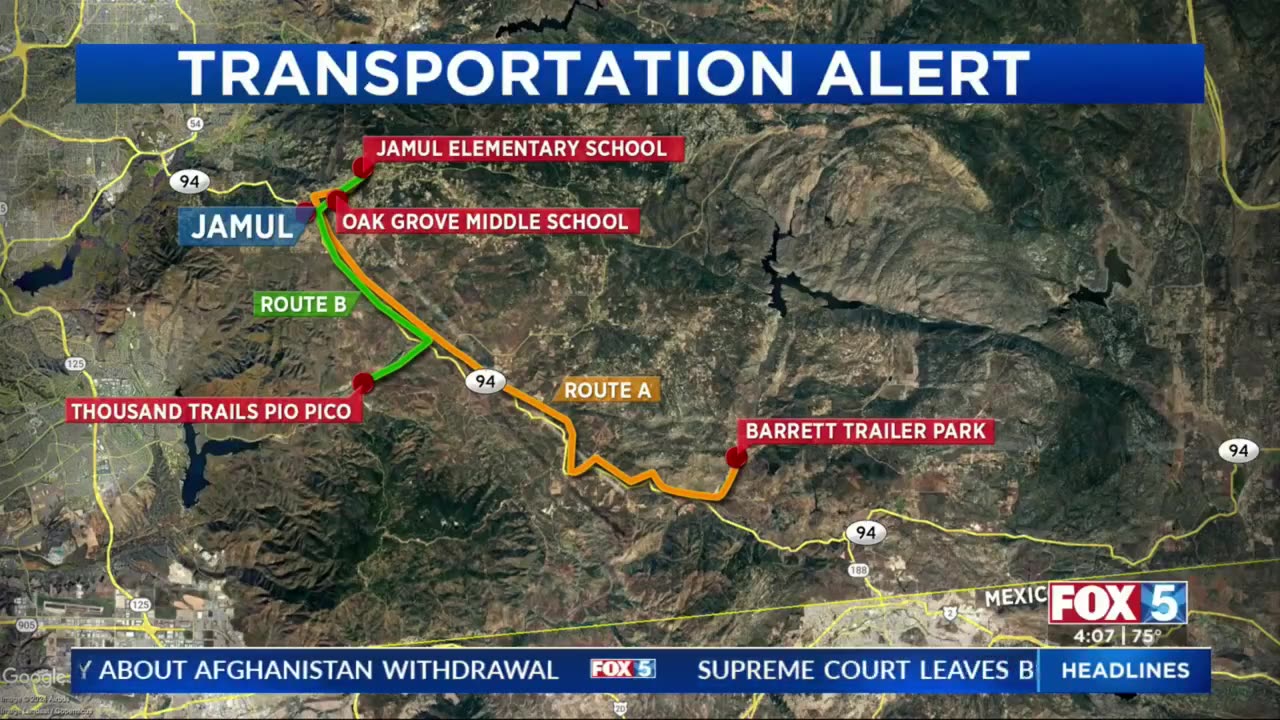 illegal migrants in San Diego County, California tried to hijack TWO school buses