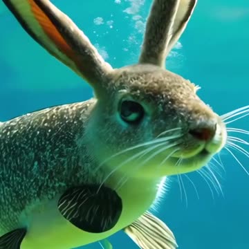 Fish with a rabbit head