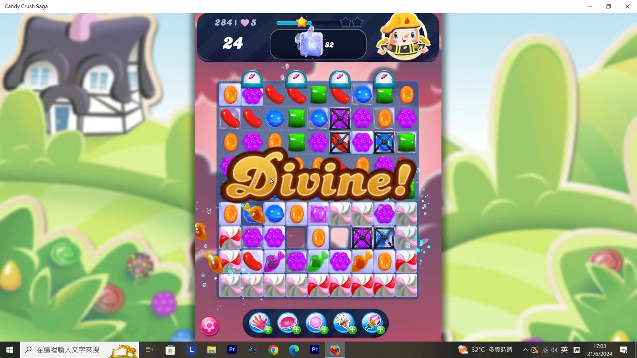 Candy Crush Saga Record (Level 284)