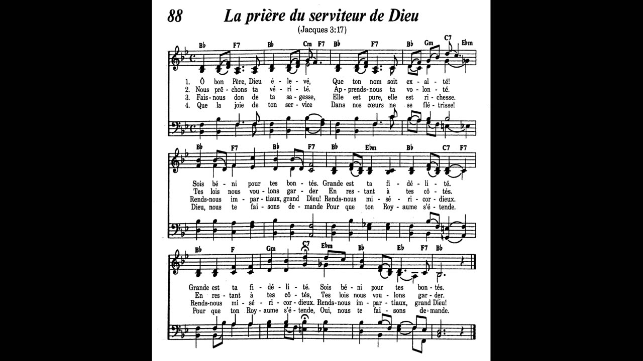 La preghiera del servitore di Dio (canzone 88 da Cantate lodi a Geova)