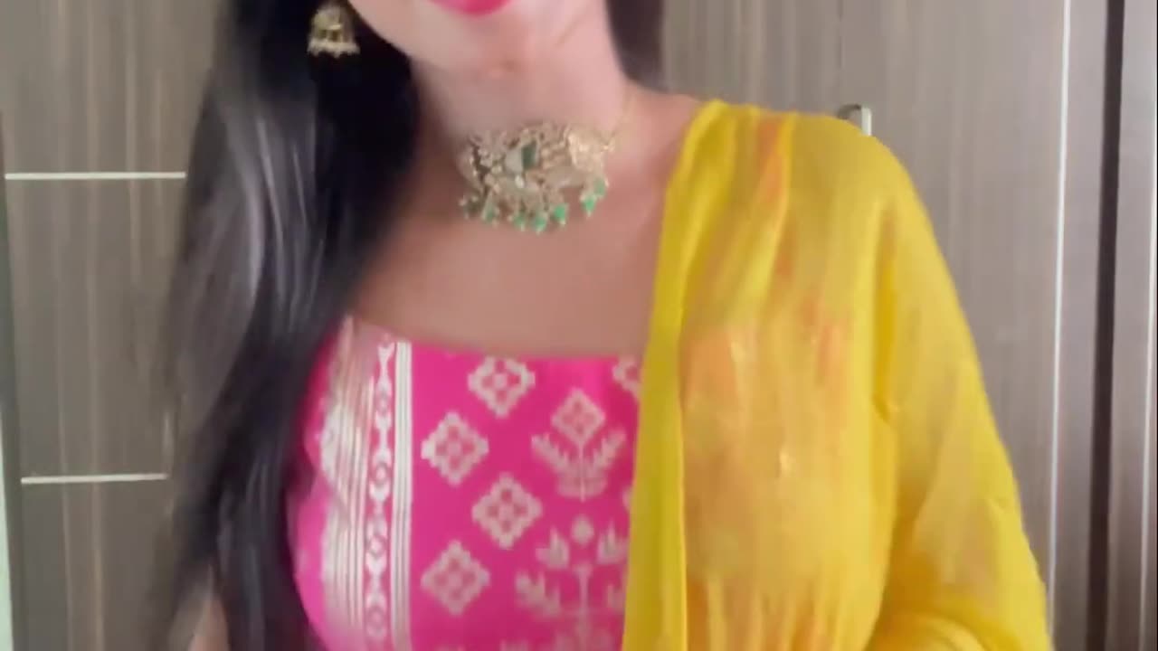 Party wear neck set #vlogs #makeup #collegedays #minivlog #telugu #saree #shortvideo #halfsareese