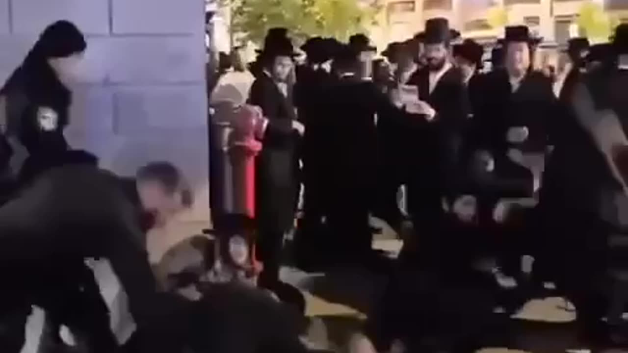 Israeli police brutally assaulted a group of Haredi ultra-Orthodox Jews