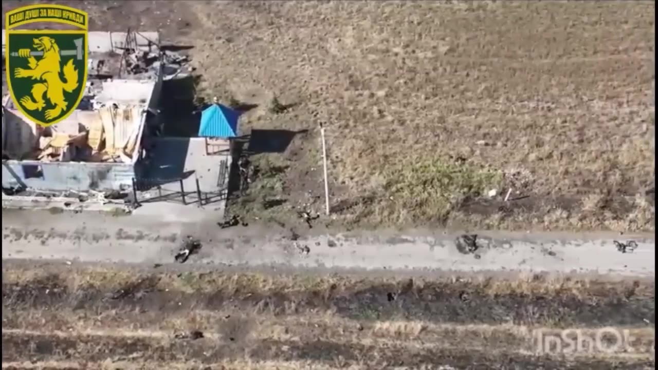 💀🔥 Road of death for Russian occupiers in front of the positions of the 68th