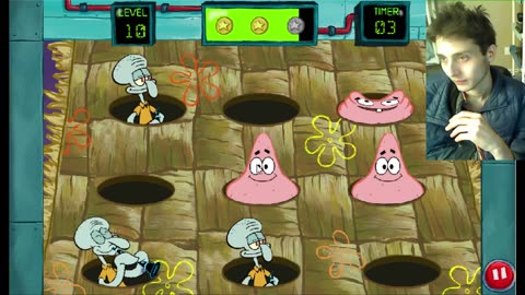Failed Attempt #49 To Earn Highest Score In Level 10 Of SpongeBob SquarePants Bikini Bottom Bop Them
