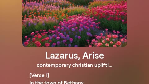 Lazarus, Arise - John 11