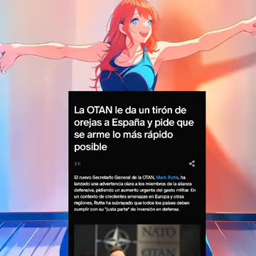 La #OTAN le da un tirón de orejas a #España y pide que se arme lo más rápido posible