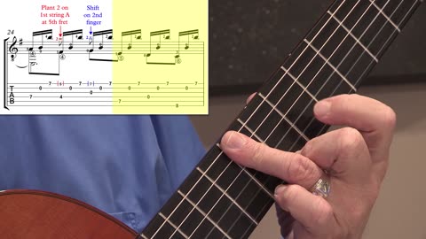 Technique Left-Hand, Part I. Video 24: arpeggio section, m24 option A-2