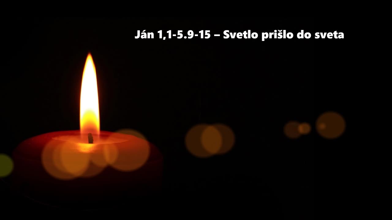 Ján 1,1-5.9-14 - Svetlo prišlo do sveta