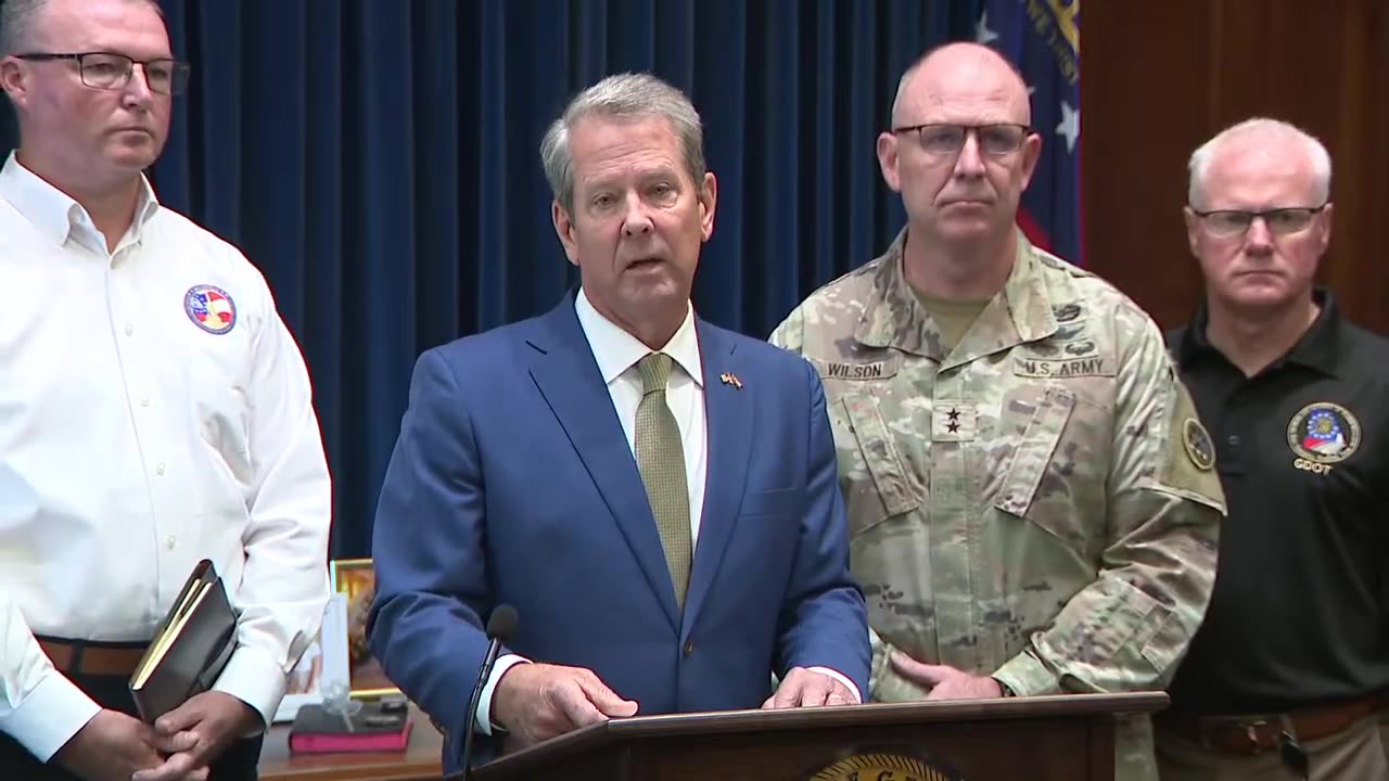 Georgia governor Brian Kemp gives update on Hurricane Helene response - October 3, 2024