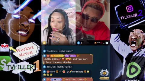 QUEEN MONEY CHECKS VON VON ABOUT HER NOSE DURING THERE PK