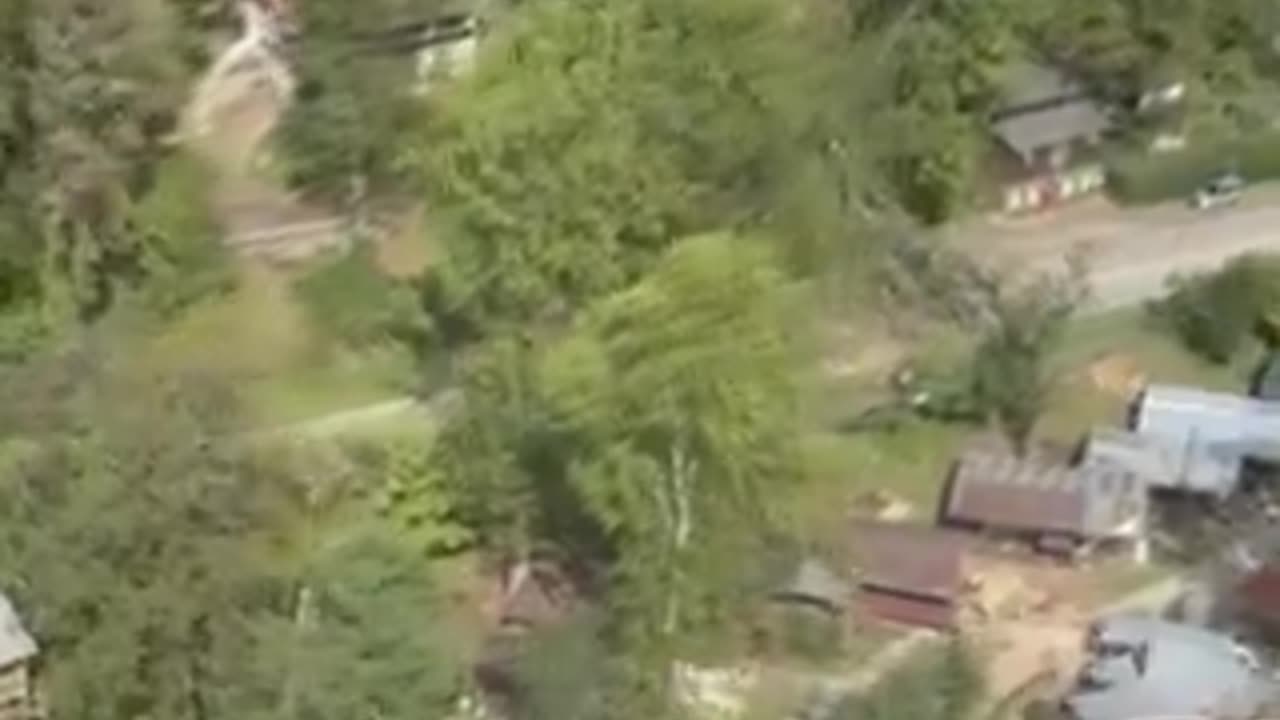 air view of flood