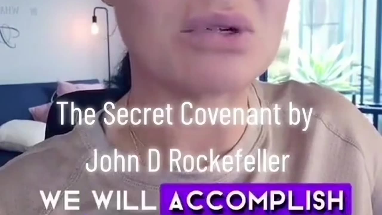 "The Secret Covenant" by John D Rockefeller ~ WAKE UP ⏰️ SHARE THIS TO ALL 🌏