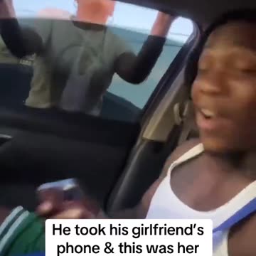 Boyfriend gets in girlfriends phone and catches her cheating