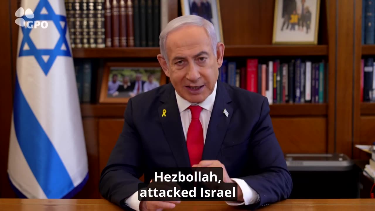 PM Netanyahu in a new message today