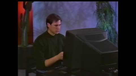 Steve Jobs NeXT Cube with Dimension Board Demo 1991 rerecorded by Rob Blessin Black Hole Inc 2024