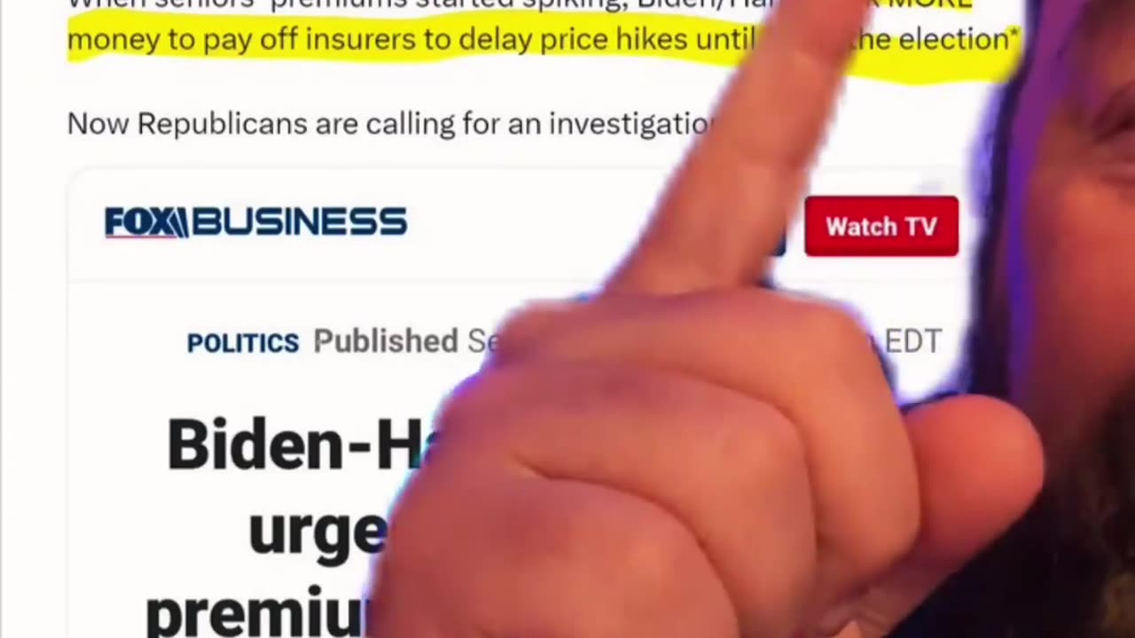 Medicare: Biden/Harris hid the premium increase.