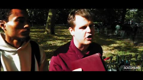 Young debater challenges Bob on the deity of Christ _ Bob _ Speakers' Corner Deb