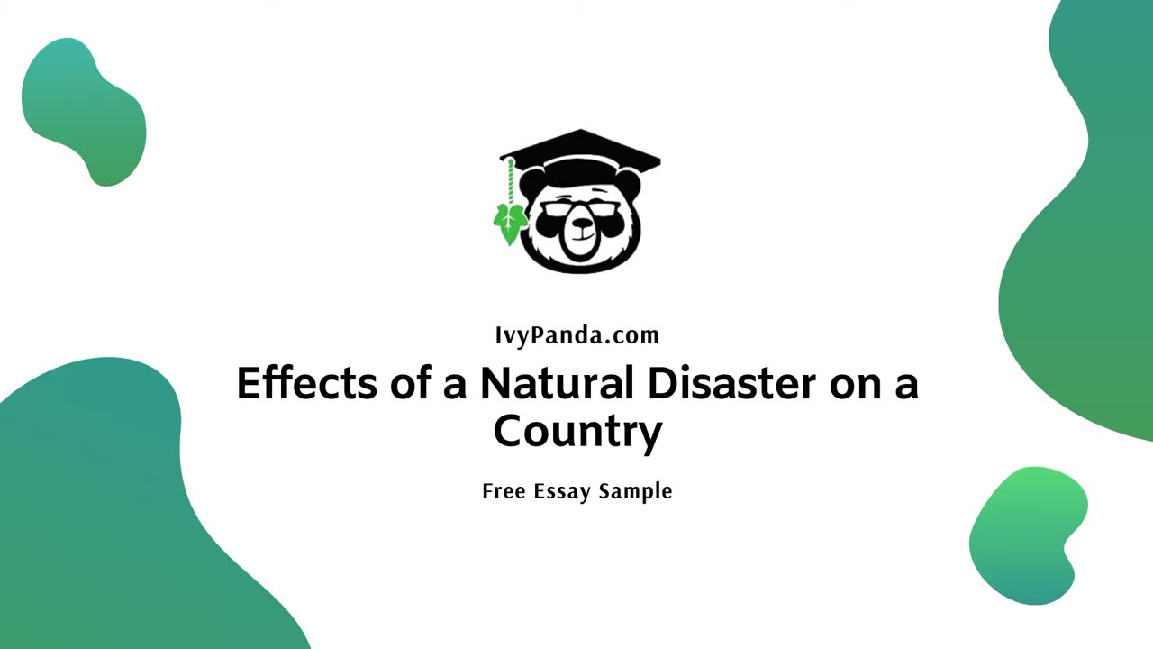 Effects of a Natural Disaster on a Country | Free Essay Sample