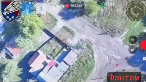 Russian Troops Hit While Taking Up Positions Around a House