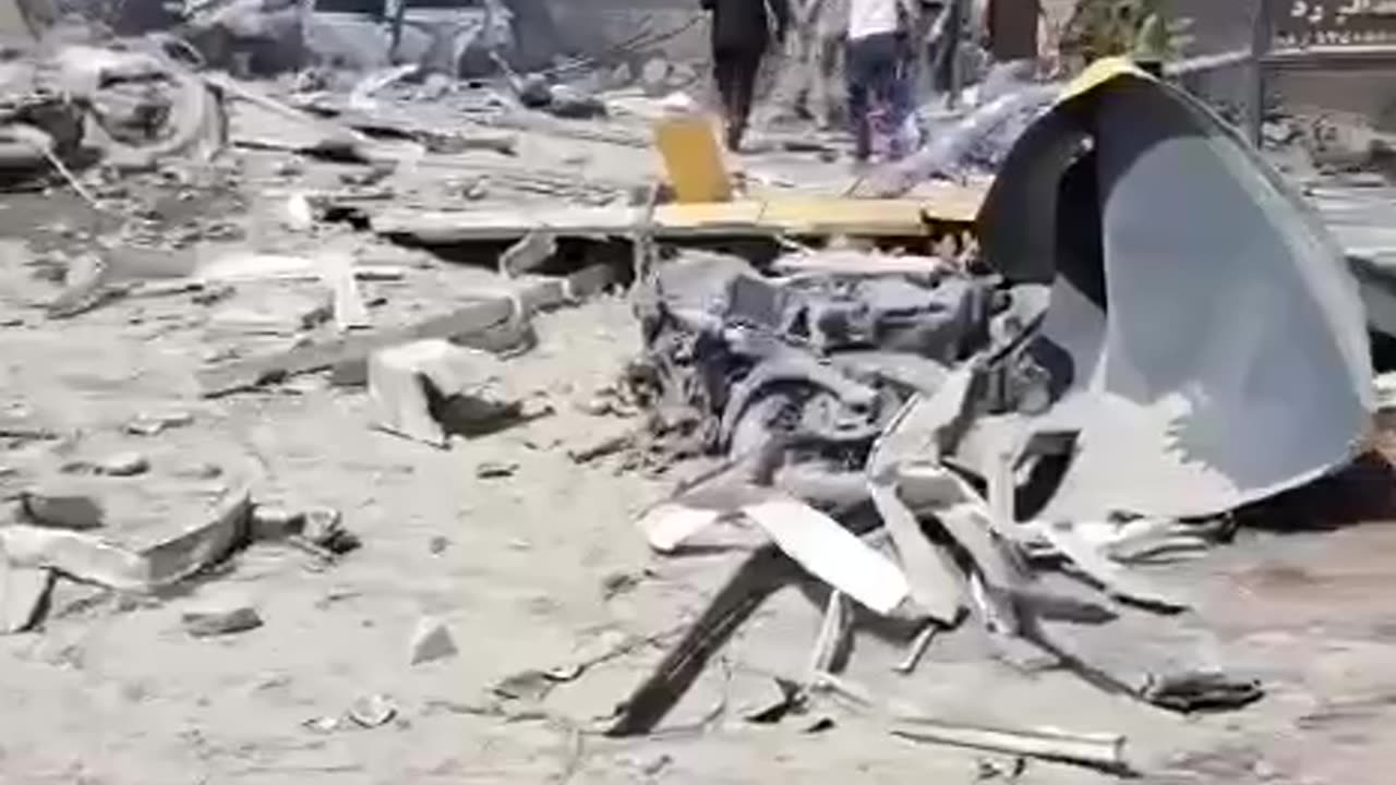 The aftermath of Israeli air raids on Lebanon's al-Beqaa province