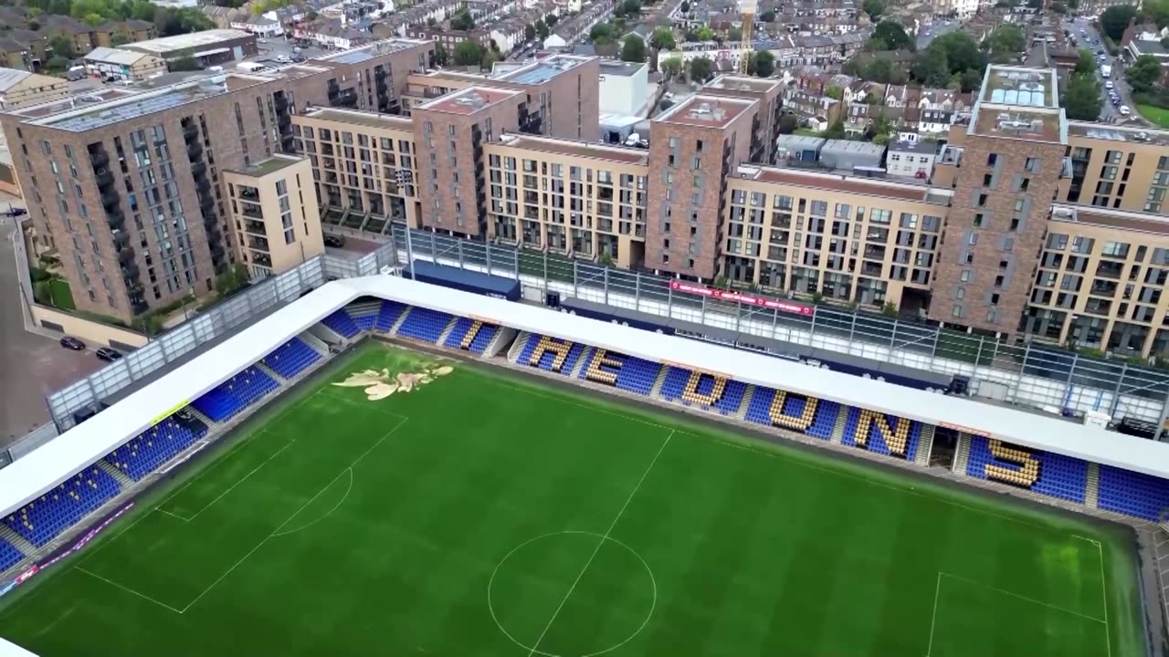 Sinkhole swallows part of soccer field in London