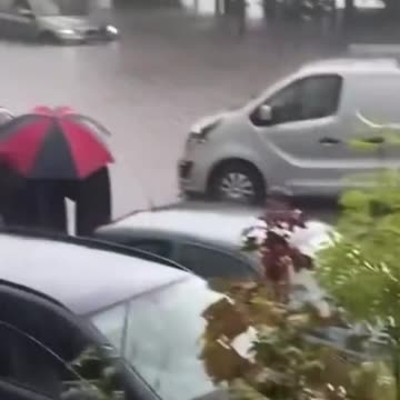 UK Megastorm continues: More weather chaos predicted today with as much as six inches of rain after high streets were flooded in weekend deluge