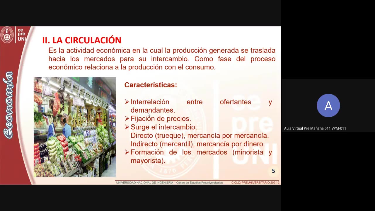 CEPRE UNI 2021 - 2 | SEMANA 05 | ECONOMÍA
