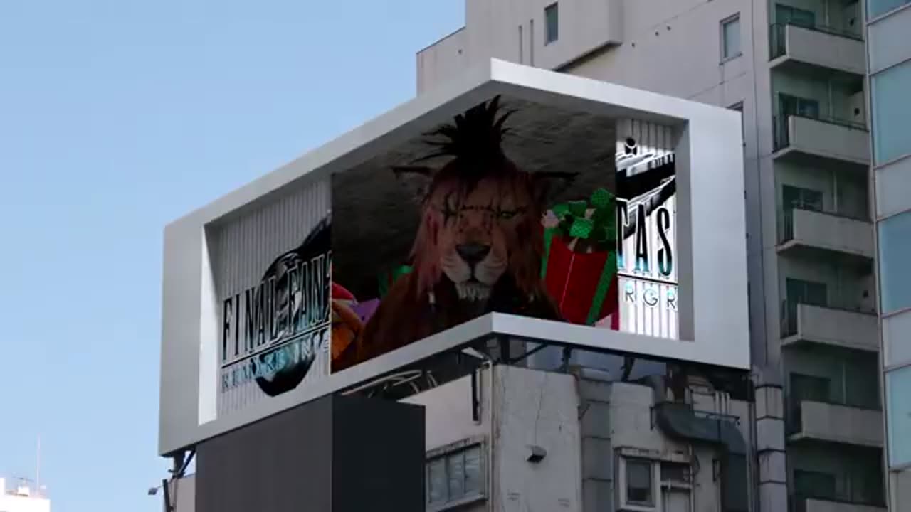 FINAL FANTASY VII REMAKE INTERGRADE - Red XIII 3D Billboard Video