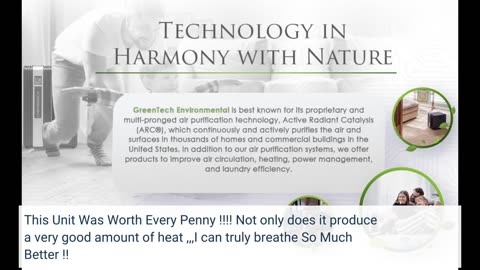 GreenTech Environmental pureHeat 3-in-1 Heater #Humidifier Air-Overview