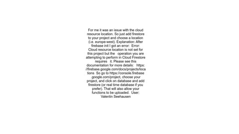 Firebase Cloud Functions deploy error