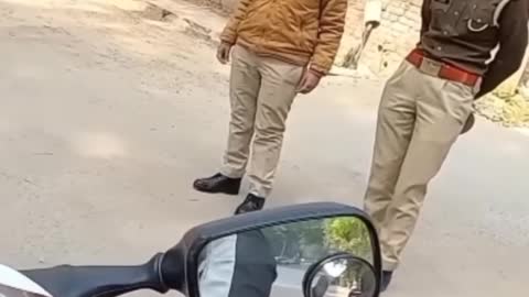 Cute police officer girl shoking reaction on my Hayabusa 🥰 #shorts #cutegirlsreaction