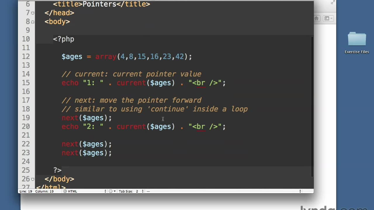 047- Understanding array pointers