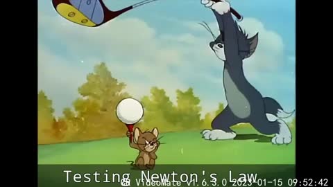 Newton's First Law At Home ~Tom and jerry funny Experiment Video~Funeditz