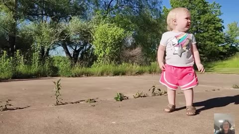 Funny Baby Meet Animals For The First Time