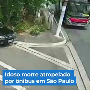 Idoso atropelado por.onibus