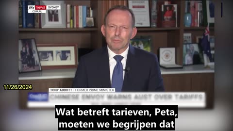 【NL】Voormalig premier van Australië Tony Abbott waarschuwt dat de CCP niet onze vriend is