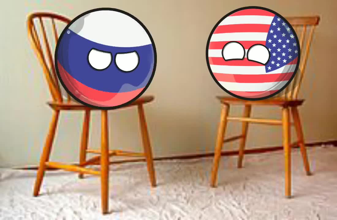 Russia and USA Conversation #countryballs #usa #russia