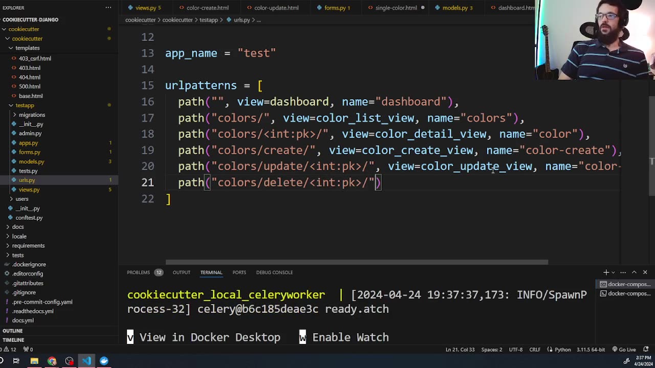 Cookiecutter Django 3: CRUD(L) Operations w/ Class-Based Views