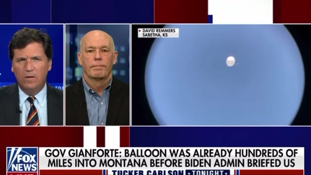 The Governor of Montana reacts to the news of the explosion and spy balloon