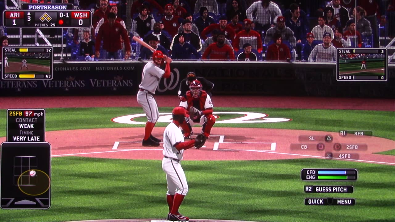 MLB The Show: Diamondbacks vs Nationals (S16 NLCS G5 Hulse Grand Slam)