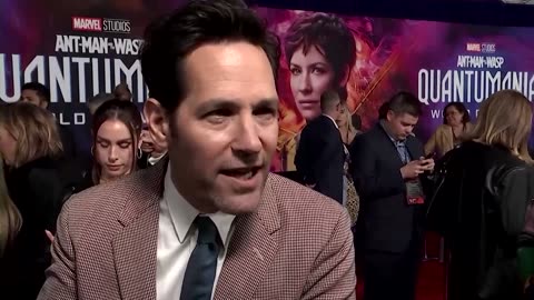 Paul Rudd attends Marvel's ‘Quantumania' premiere