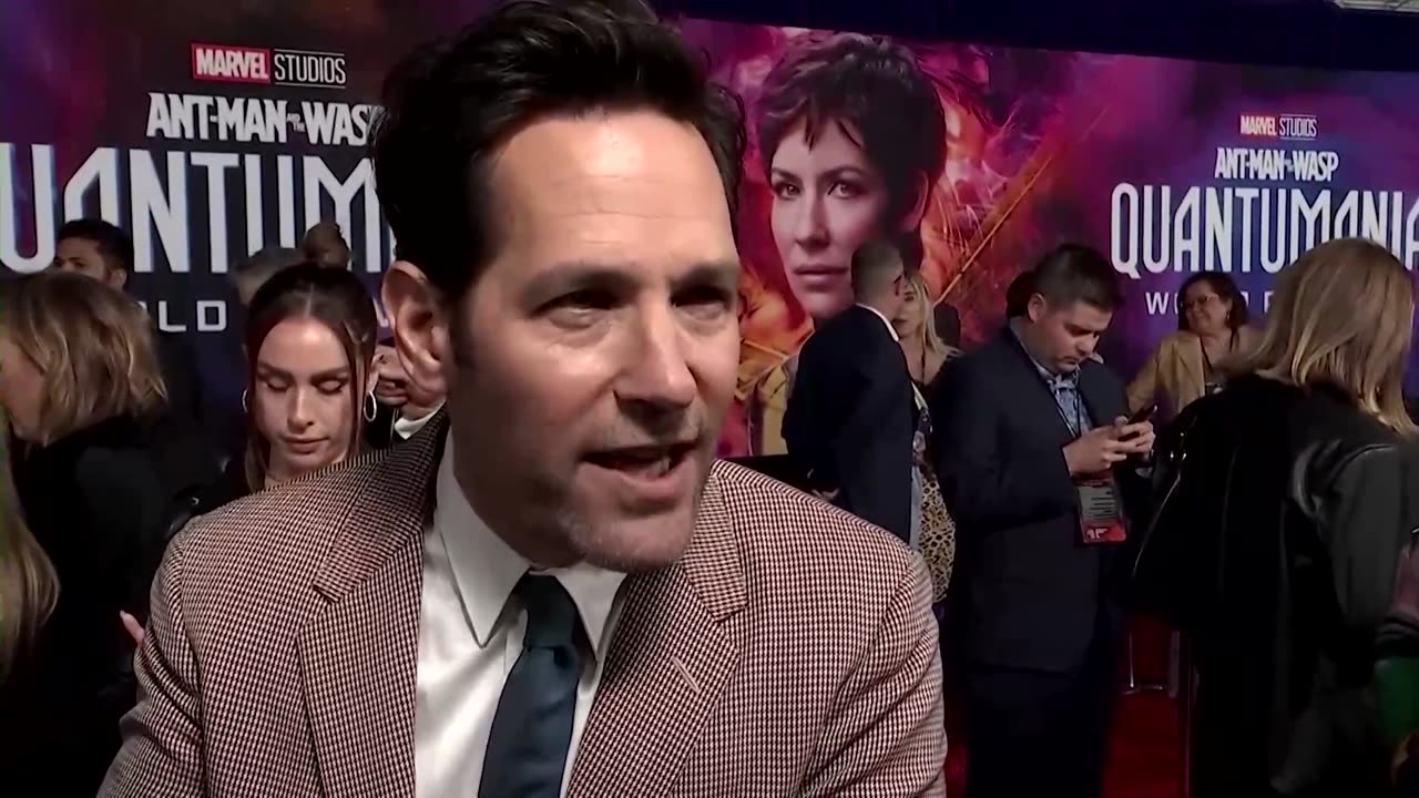 Paul Rudd attends Marvel's ‘Quantumania' premiere