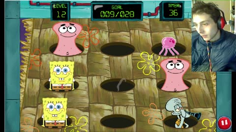 SpongeBob SquarePants Bikini Bottom Bop Them Level 12 Walkthrough Gameplay With Live Commentary