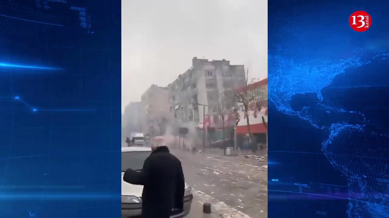 "Run, run" - this is how people in Turkey watched collapsing buildings in panic