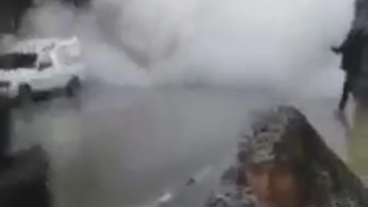 Buildings are still collapsing in Aleppo, Syria.